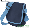 borsa blu ricamata
